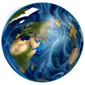 Blue Marble Ball Png 40 PNG Image