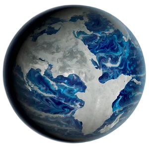 Blue Marble Ball Png Uif PNG Image