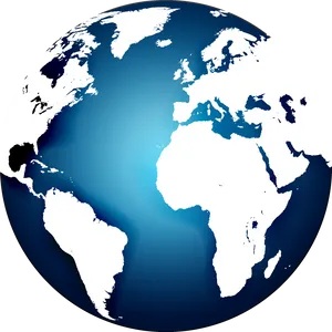Blue Marble Vector Illustration PNG Image