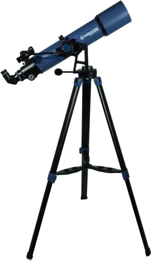 Blue Meade Telescopeon Tripod PNG Image