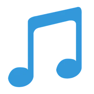 Blue Music Note Icon PNG Image