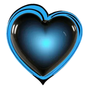 Blue Neon Heart Png Dbu PNG Image