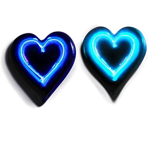 Blue Neon Heart Png Gdv PNG Image