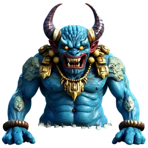 Blue Oni Fantasy Art Png Yhy48 PNG Image