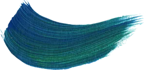 Blue Paint Brush Stroke Texture PNG Image