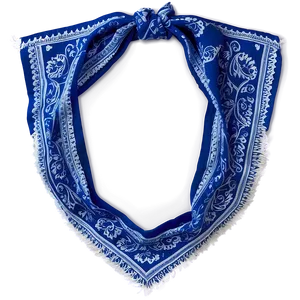 Blue Paisley Bandana Png 05242024 PNG Image