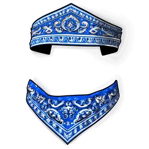 Blue Paisley Bandana Png Lhn PNG Image