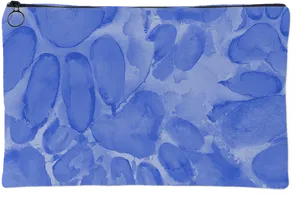 Blue Paw Print Pattern Pouch PNG Image