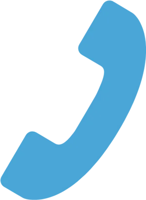 Blue Phone Icon Graphic PNG Image