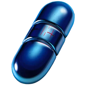 Blue Pill Closeup Png Lqr PNG Image