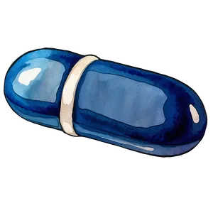 Blue Pill Watercolor Png Gqi27 PNG Image