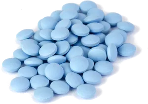 Blue Pills Heap Transparent Background PNG Image