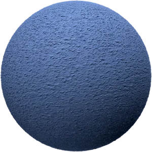 Blue Plaster Texture Sphere PNG Image