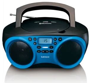 Blue Portable Boombox Radio PNG Image