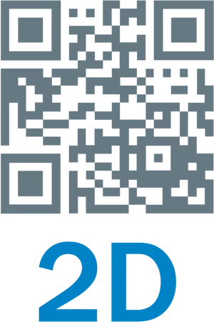 Blue Q R Code Graphic PNG Image