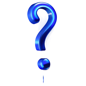 Blue Question Mark Transparent Png Sfw PNG Image