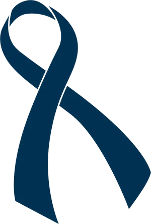 Blue Ribbon Awareness Symbol PNG Image