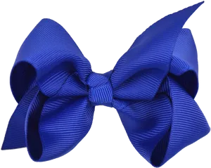 Blue Ribbon Bow Isolated PNG Image