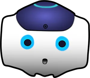 Blue Robotic Eye Clipart PNG Image