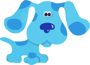 Blue's Clues Blue Cartoon Character PNG Image