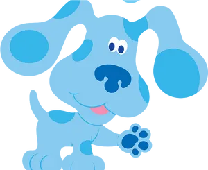 Blue's Clues Cartoon Dog Illustration PNG Image