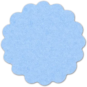 Blue_ Scalloped_ Frame PNG Image