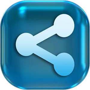 Blue Share Icon PNG