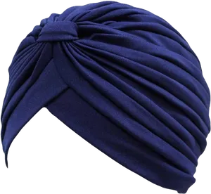 Blue Sikh Turban Fabric PNG Image