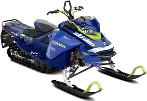 Blue Ski Doo Snowmobile2023 PNG Image