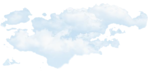 Blue Sky Through Dark Clouds PNG Image