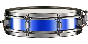 Blue Snare Drum Isolated PNG Image