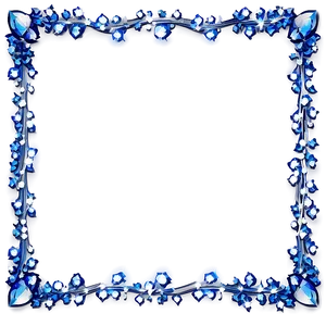 Blue Sparkle Border Png 06262024 PNG Image