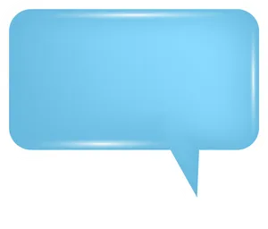 Blue Speech Bubble Graphic PNG Image