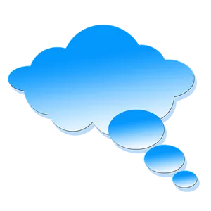 Blue Speech Bubble Icon PNG Image