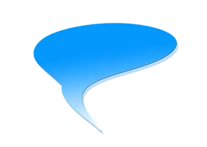 Blue Speech Bubble Icon PNG Image