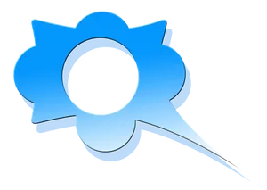 Blue Speech Bubble Icon PNG Image