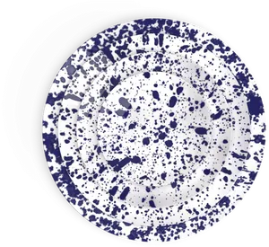 Blue Splatter Dinner Plates Set PNG Image