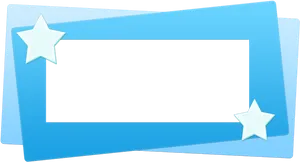 Blue Star Border Clipart PNG Image