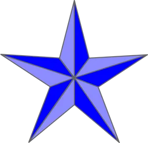 Blue Star Graphic Design PNG Image