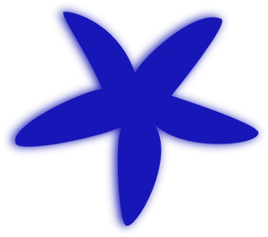 Blue_ Starfish_ Clipart_ Vector PNG Image