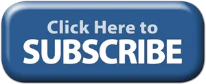 Blue Subscribe Button PNG Image