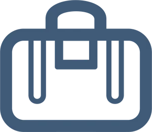 Blue Suitcase Icon PNG Image