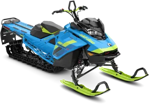 Blue Summit Snowmobile2023 Model PNG Image