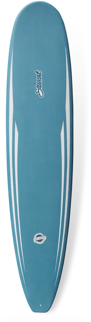 Blue Surfboard Standing Vertical PNG Image