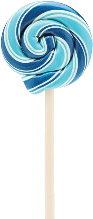 Blue Swirl Lollipop PNG Image