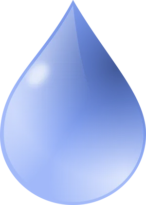 Blue Tear Drop Graphic PNG Image