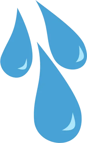 Blue_ Tear_ Drops_ Vector PNG Image