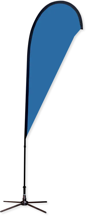 Blue Teardrop Banner Stand PNG Image