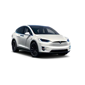 Blue Tesla Model X Dynamic Png 06282024 PNG Image