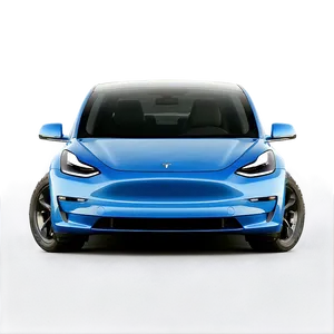 Blue Tesla Model Y Outdoor Png 06212024 PNG Image